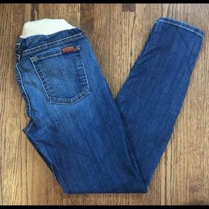 7 For All Mankind Maternity Full Panel Jeans